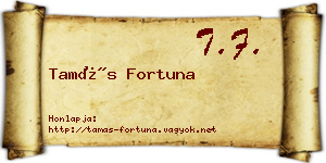 Tamás Fortuna névjegykártya